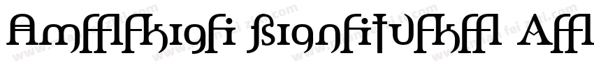Amerika Signature De字体转换